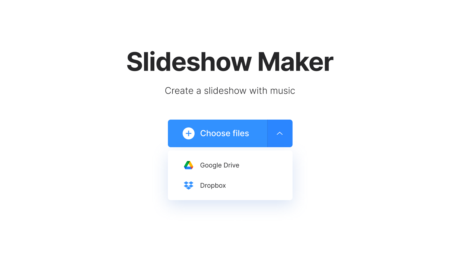  Make photo slideshow with music tool